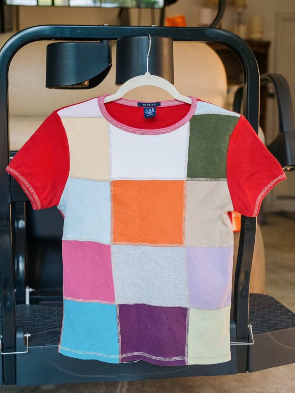 Vintage Gap Patchwork Women's Cotton Shirt Size S